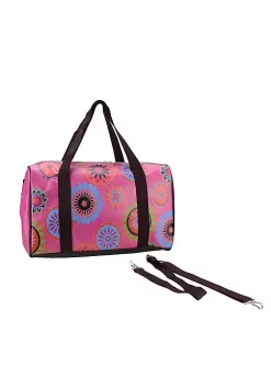 Cheap 🤩 Northlight 16" Pink Floral Theme Travel Bag with Handles and Crossbody Strap 😀