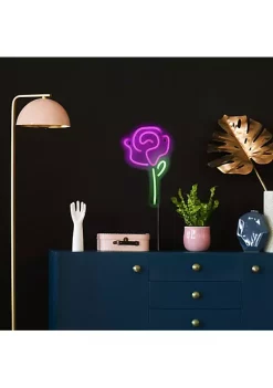 Deals 🔔 Northlight 15" LED Neon Style Rose Wall Sign 😀 -Outlet Northlight Store Belk 1018