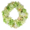 Wholesale ⭐ Northlight Hydrangea Twig Artificial Floral Wreath Yellow 15-Inch 🛒