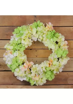 Wholesale ⭐ Northlight Hydrangea Twig Artificial Floral Wreath Yellow 15-Inch 🛒 -Outlet Northlight Store Belk 1028
