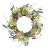Promo 🥰 Northlight Lavender and Wildflower Artificial Floral Twig Wreath Purple and Pink - 20-Inch 😀