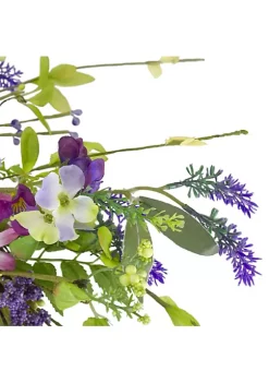 Promo 🥰 Northlight Lavender and Wildflower Artificial Floral Twig Wreath Purple and Pink - 20-Inch 😀 -Outlet Northlight Store Belk 1032