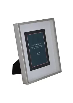 Hot Sale 🧨 Northlight 10" Modern Look Rectangular 5" x 7" Photo Picture Frame - Silver and Clear ❤️ -Outlet Northlight Store Belk 112