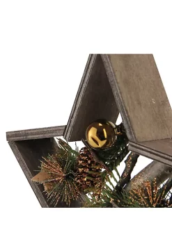 Best deal 👍 Northlight Brown Mixed Branches in Star Frame 🎄 Christmas Tabletop Decor 🔔 -Outlet Northlight Store Belk 1146