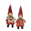 Hot Sale 😉 Northlight Set of 2 Red Polka Dot Boy and Girl Hanging ❄ Christmas Ornaments 5.5" 🎁 -Outlet Northlight Store Belk 120