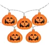 Outlet 🔔 Northlight 10-Count LED Jack-O-Lantern 🎃 Halloween Light Set 3' Warm White Lights ✔️
