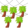Hot Sale 😀 Northlight 10 Warm Clear LED Battery Operated Palm Tree 🌞 Summer String Lights - 4.5 ft Clear Wire 😀 -Outlet Northlight Store Belk 1214