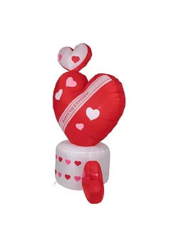 Discount ⌛ Northlight 5' Inflatable Lighted Valentine's Day Rotating Heart Outdoor Decoration 🛒 -Outlet Northlight Store Belk 1232