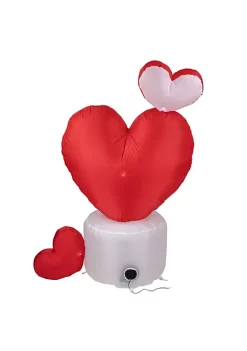 Discount ⌛ Northlight 5' Inflatable Lighted Valentine's Day Rotating Heart Outdoor Decoration 🛒 -Outlet Northlight Store Belk 1233