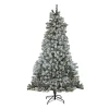 Coupon ✨ Northlight 7.5' Pre-Lit Full Winema Pine Flocked Artificial 🎄 Christmas Tree - Clear Lights 👏
