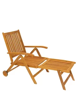 Cheap ⭐ Northlight Acacia Wood Outdoor Patio Chaise Lounge Chair 😉