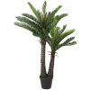 Promo 😉 Northlight 5' Potted Two Tone Green Cycas Artificial Floor Plant 😉