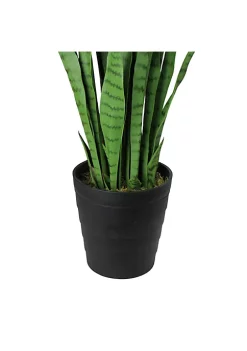Promo 💯 Northlight 3' Green Two Tone Potted Artificial Snake Plant 👍 -Outlet Northlight Store Belk 1276
