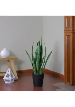 Promo 💯 Northlight 3' Green Two Tone Potted Artificial Snake Plant 👍 -Outlet Northlight Store Belk 1278