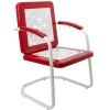 Best deal 🎁 Northlight 35" Square Outdoor Retro Tulip Armchair Red and White ❤️ -Outlet Northlight Store Belk 1289