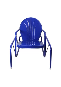 Hot Sale 😍 Northlight Outdoor Retro Metal Tulip Glider Patio Chair Blue 👍