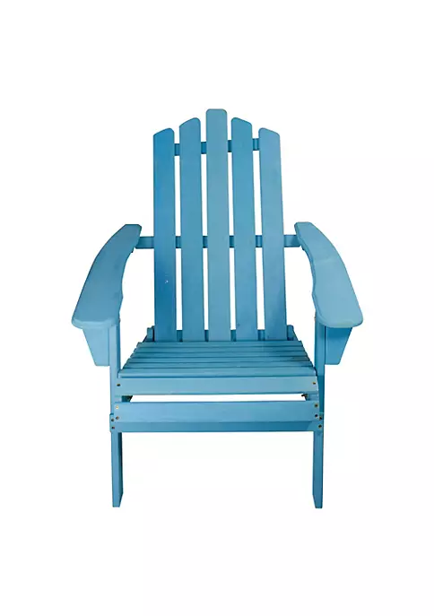 Wholesale โญ Northlight 36" Blue Classic Folding Wooden Adirondack Chair ๐ฏ 5 Wholesale โญ Northlight 36" Blue Classic Folding Wooden Adirondack Chair ๐ฏ - Image 3