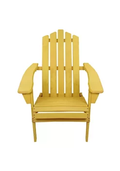 Wholesale 😀 Northlight 36" Yellow Classic Folding Wooden Adirondack Chair 😉 -Outlet Northlight Store Belk 1321