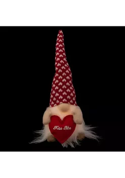 Hot Sale ✨ Northlight 13" Lighted Boy Valentine's Day Gnome with Kiss Me Heart 🤩 -Outlet Northlight Store Belk 1357