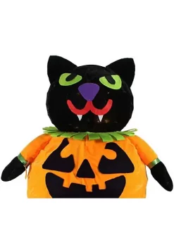 Hot Sale 🎉 Northlight 35" Pre-Lit Black and Orange LED Standing Cat Jack-O-Lantern Pumpkin 💀 Halloween Decor 😍 -Outlet Northlight Store Belk 1362