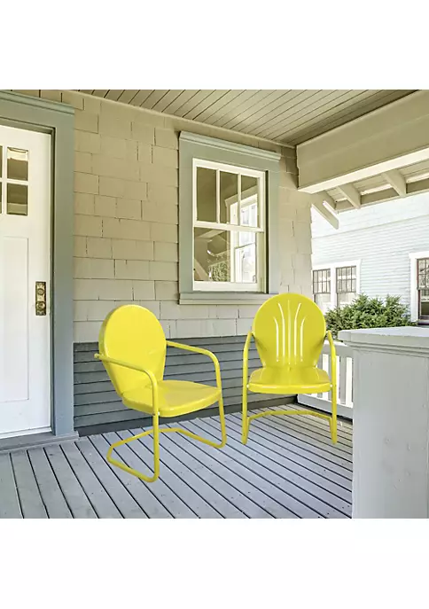 Discount ๐งจ Northlight 34-Inch Outdoor Retro Tulip Armchair Yellow ๐ 4 Discount ๐งจ Northlight 34-Inch Outdoor Retro Tulip Armchair Yellow ๐ - Image 2