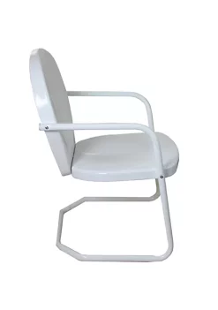 Hot Sale 🛒 Northlight 34-Inch Outdoor Retro Tulip Armchair White ✨ -Outlet Northlight Store Belk 1384
