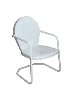 Hot Sale 🛒 Northlight 34-Inch Outdoor Retro Tulip Armchair White ✨ -Outlet Northlight Store Belk 1385