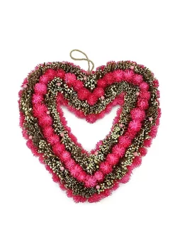 Coupon 🛒 Northlight Pink Botanicals and Twigs Artificial Valentine's Day Heart Wreath 13-Inch Unlit 😀