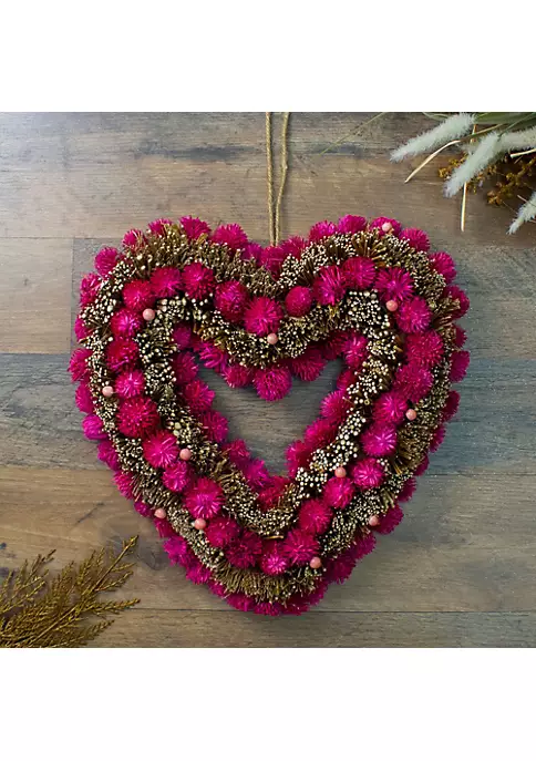 Coupon 🛒 Northlight Pink Botanicals and Twigs Artificial Valentine's Day Heart Wreath 13-Inch Unlit 😀 4 Coupon 🛒 Northlight Pink Botanicals and Twigs Artificial Valentine's Day Heart Wreath 13-Inch Unlit 😀 - Image 2