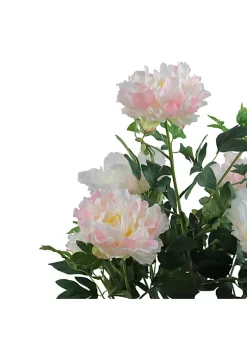 Best deal 😀 Northlight 36" Green and Brown Potted Artificial Blooming Peony Flower Plant 🔔 -Outlet Northlight Store Belk 1414