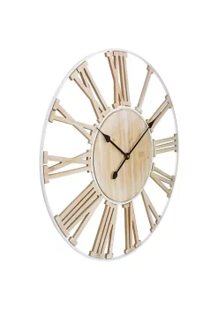 Hot Sale 😉 Northlight 28" Metal Framed Roman Numeral Battery Operated Round Wall Clock 🤩 -Outlet Northlight Store Belk 1419
