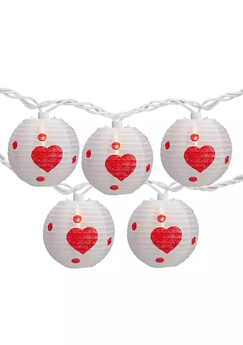 Flash Sale โญ Northlight 10-Count White and Red Heart Paper Lantern Valentine's Day Lights 8.5ft White Wire ๐ฏ 7 Flash Sale โญ Northlight 10-Count White and Red Heart Paper Lantern Valentine's Day Lights 8.5ft White Wire ๐ฏ - Image 5