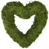 Hot Sale 😍 Northlight Reindeer Moss Heart Twig Artificial Wreath Green 13.5-Inch 🌟
