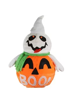 Coupon 😀 Northlight 39" Orange and White LED Lighted Standing Jack O Lantern Ghost Outdoor 🎃 Halloween Decor ✨ -Outlet Northlight Store Belk 1454