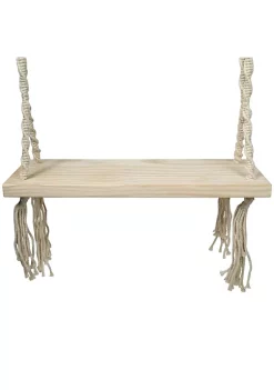Coupon 😀 Northlight 21.75" Natural Rope Wooden Swing Chair 😉 -Outlet Northlight Store Belk 1464