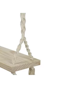 Coupon 😀 Northlight 21.75" Natural Rope Wooden Swing Chair 😉 -Outlet Northlight Store Belk 1465