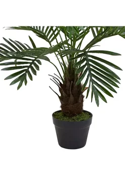 Outlet 🛒 Northlight 35" Green Artificial Miniature Potted Palm Plant 🤩 -Outlet Northlight Store Belk 1496
