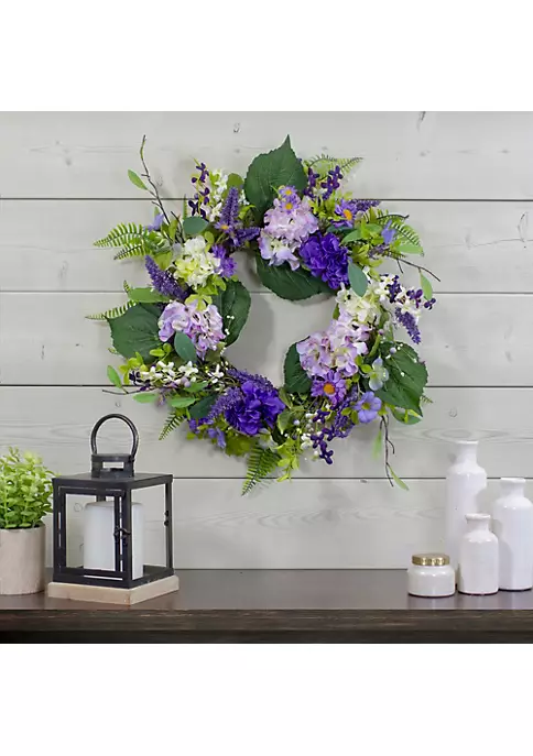 Best deal ๐ Northlight Hydrangea and Foliage Spring Floral Twig Wreath Purple 26" ๐ 4 Best deal ๐ Northlight Hydrangea and Foliage Spring Floral Twig Wreath Purple 26" ๐ - Image 2