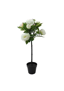 Wholesale ✨ Northlight 31" White and Green Blooming Peony Flower Artificial Plant ✔️