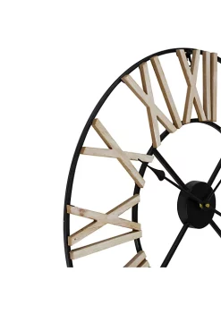 Top 10 😉 Northlight 24" Roman Numeral Battery Operated Round Wall Clock with Metal Frame 🎁 -Outlet Northlight Store Belk 1520