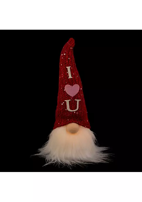 Cheap 😀 Northlight 11.5" Red Knit 'I Love You' Hat Valentine's Day Gnome 👍 5 Cheap 😀 Northlight 11.5" Red Knit 'I Love You' Hat Valentine's Day Gnome 👍 - Image 3