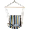 Buy 🎁 Northlight 37" Brown and Yellow Striped Outdoor Hammock Chair with Pillow ⭐