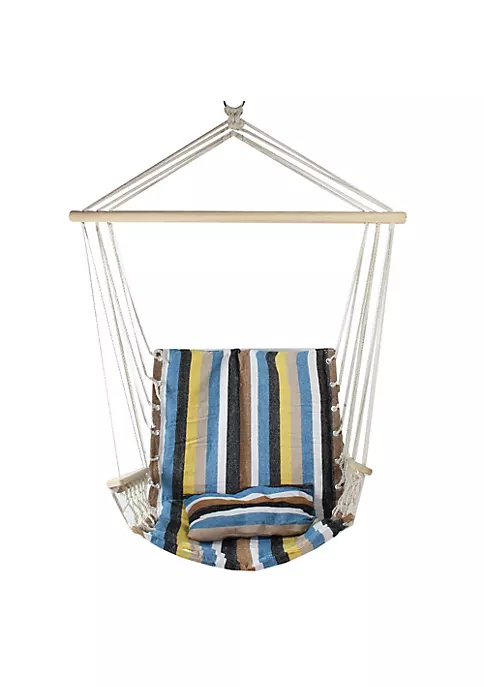 Buy ๐ Northlight 37" Brown and Yellow Striped Outdoor Hammock Chair with Pillow โญ 4 Buy ๐ Northlight 37" Brown and Yellow Striped Outdoor Hammock Chair with Pillow โญ - Image 2