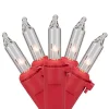 Flash Sale 🥰 Northlight 100ct Clear Mini Valentine's Day Light Set 20ft Red Wire ✔️ -Outlet Northlight Store Belk 1547