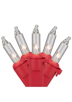 Flash Sale 🥰 Northlight 100ct Clear Mini Valentine's Day Light Set 20ft Red Wire ✔️ -Outlet Northlight Store Belk 1549