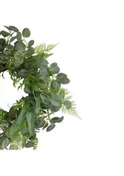 Cheap 😉 Northlight Mixed Foliage Artificial Spring Wreath Green - 24-Inch 🔔 -Outlet Northlight Store Belk 1560