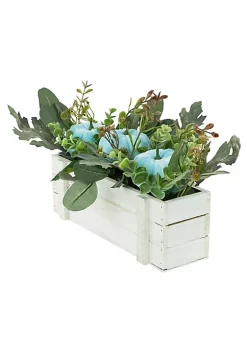 Best deal 😀 Northlight 18" White Wooden Box of Foliage and Pumpkins 👪 Thanksgiving Decoration 🎁 -Outlet Northlight Store Belk 1573