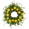 Wholesale 🛒 Northlight Lemons and Assorted Foliage Spring Wreath Yellow and Green 20" 🤩 -Outlet Northlight Store Belk 1576