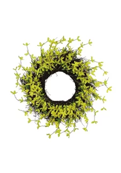 Outlet ⭐ Northlight Forsythia and Grapevine Artificial Floral Wreath Yellow 24-Inch 😀 -Outlet Northlight Store Belk 1590