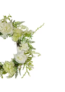 Discount 🔔 Northlight Peony and Rose Artificial Spring Wreath White and Green - 24-Inch ❤️ 9 Discount 🔔 Northlight Peony and Rose Artificial Spring Wreath White and Green - 24-Inch ❤️ -Outlet Northlight Store Belk 1593